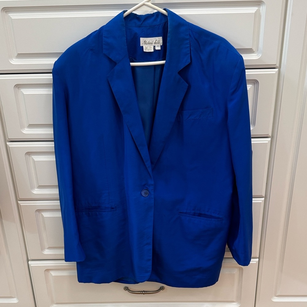 Vibrant Blue Women's Blazer by Nicole Miller